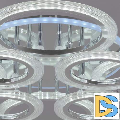 Потолочная люстра Reluce 09812-3.3-4+4D CR (RGB)