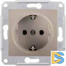 Розетка 1-ая электрическая, с заземлением, Титан, серия Sedna, Schneider Electric