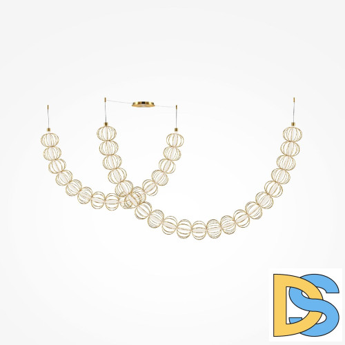 Подвесная люстра Maytoni Golden Cage MOD216PL-L55G3K