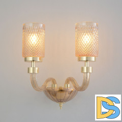 Бра Crystal Lux SILVESTRO AP2 AMBER
