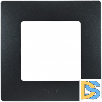 Рамка Legrand Etika 1-постовая антрацит 672581