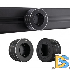 Трековая розетка Arte Milano Am-track-sockets 380011TS/ES Black