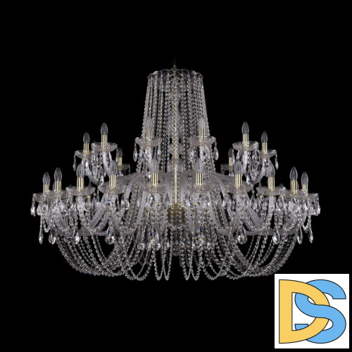 Подвесная люстра Bohemia Ivele Crystal 1402/24+12/530 G