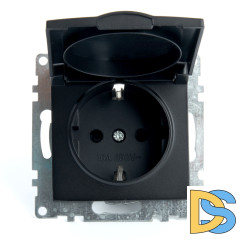 Розетка 1-местная с/з с защитной шторкой Stekker Катрин 39608