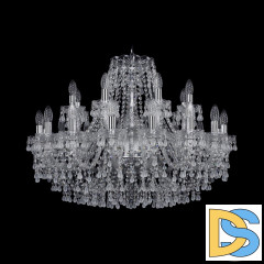 Подвесная люстра Bohemia Ivele Crystal 1410/16+8/300 Ni V0300