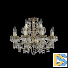 Подвесная люстра Bohemia Ivele Crystal 1410/8+4/195 G V0300 M801