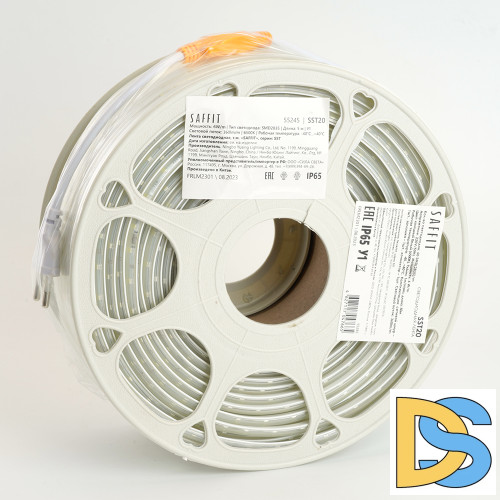 Светодиодная лента Saffit SST20 220В 6Вт/м 6500К 50м IP65 55245