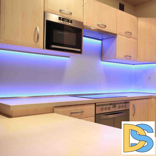 Светодиодная лента Apeyron 12В СТ 4,8Вт/м smd3528, 60д/м IP20 5м синяя 00-01