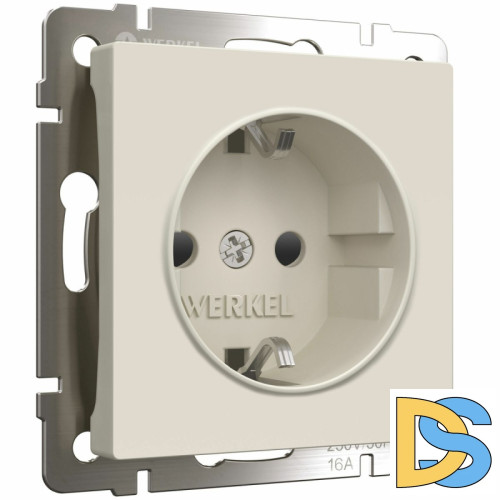 Розетка с заземлением и шторками Werkel 4690389184741 W1171162