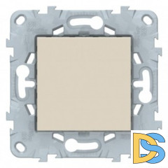 Розетка телефонная 2-ая 4 контакта, RJ-11, Бежевый, серия Unica New, Schneider Electric