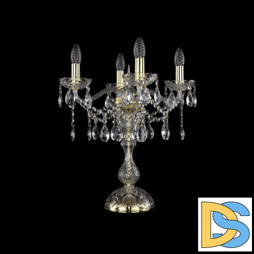 Настольная лампа Bohemia Ivele Crystal 1413L/4/141-47 G