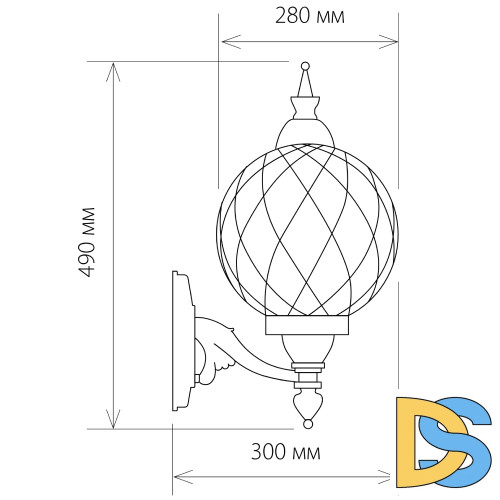 Уличный настенный светильник Elektrostandard Sirius 4690389017384