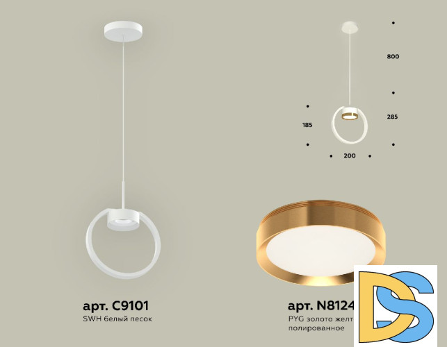 Подвесной светильник Ambrella Light Traditional (C9101, N8124) XB9101103