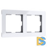 Рамка на 2 поста Werkel Acrylic (белый) W0022701