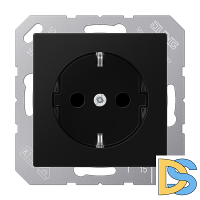 Розетка 2K+З Jung A1520BFSWM