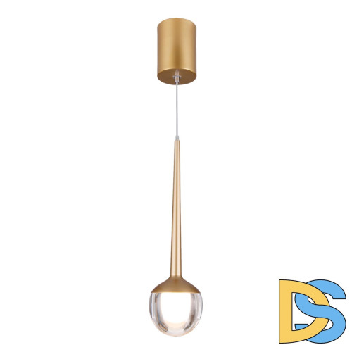 Подвесной светодиодный светильник Elektrostandard DLS028 6W 4200K золото 4690389149047