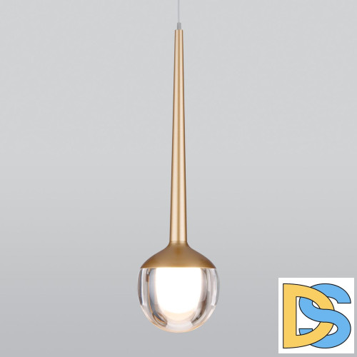 Подвесной светодиодный светильник Elektrostandard DLS028 6W 4200K золото 4690389149047