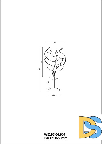 Настольная лампа Wertmark Alessandra WE197.04.904