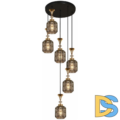 Каскадная люстра Reluce 02003-0.9-06 SMOKE