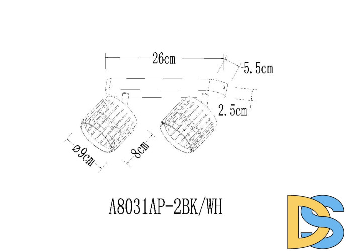 Спот Arte Lamp Atria A8031PL-2BK