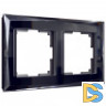 Рамка на 2 поста (черный) W0021208