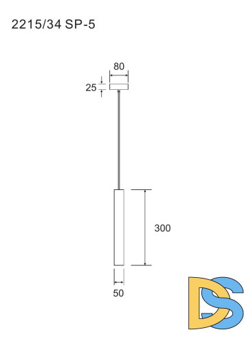 Подвесной светильник Divinare Cottero 2215/34 SP-5