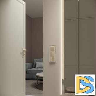 Рамка на 3 поста (молочный, стекло) W0031141