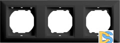 Рамка 3-я черная Vesta-Electric Roma Black