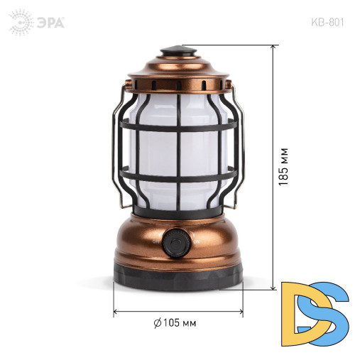 Фонарь кемпинговый Факел на батарейках Эра KB-801 Б0054042