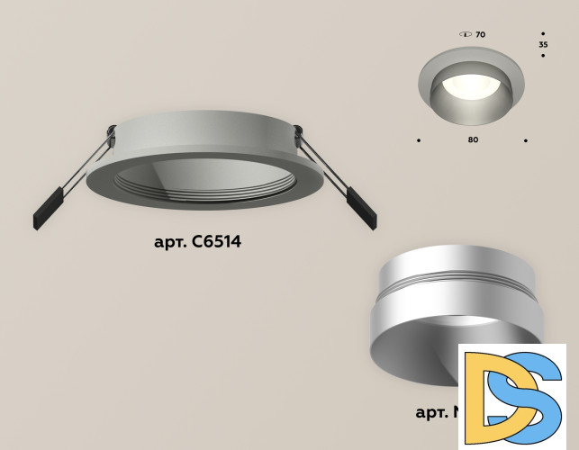 Встраиваемый светильник Ambrella Light Techno Spot XC6514023 (C6514, N6133)