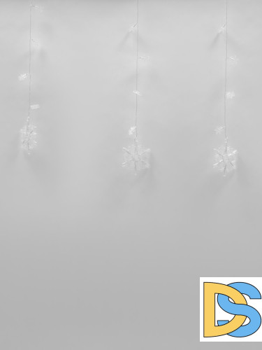 Светодиодная гирлянда (11129) Uniel занавес 220V белый ULD-E2706-100/DTA White IP20 SNOWFALL