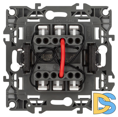Выключатель двухклавишный Эра 12-1105-01М Б0065702