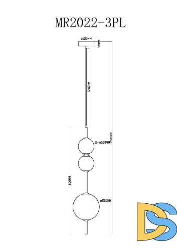 Подвесной светильник Myfar Violla MR2022-3PL