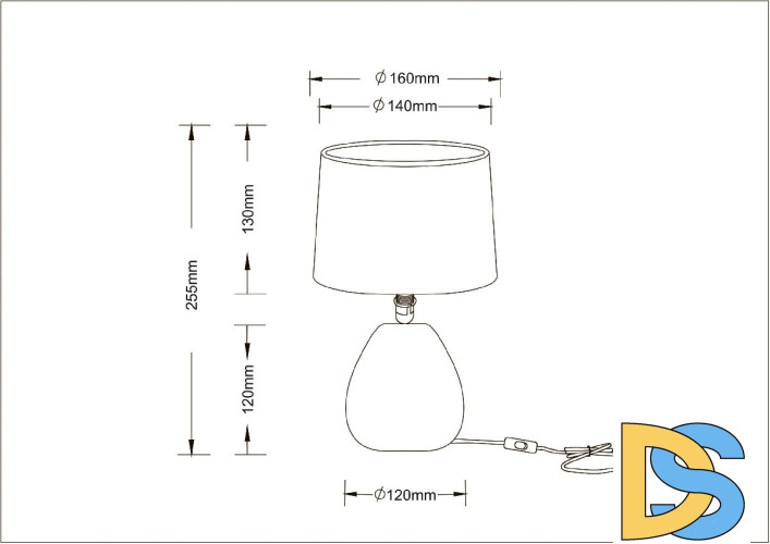 Настольная лампа Arte Lamp Wurren A5016LT-1WH