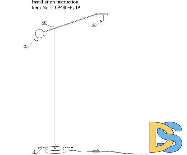 Торшер Kink Light Некси 09440-F,19(3000K)