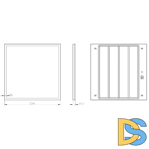 Светодиодная панель Эра SPO-1-50-6K-M Б0053391