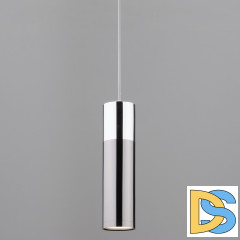 Подвесной светильник Eurosvet Double Topper 50135/1 LED хром/черный жемчуг