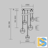 Каскадная люстра Maytoni Area MOD295PL-L60BBS3K