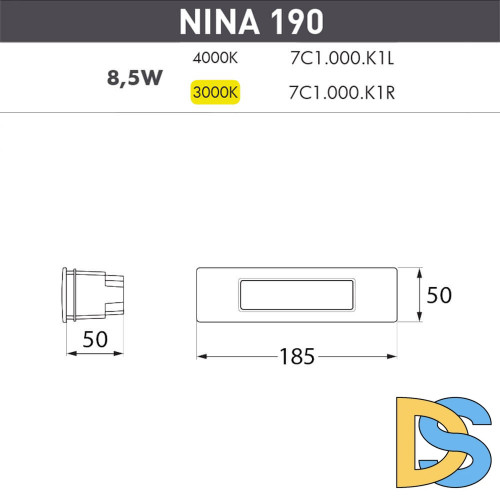 Уличный светодиодный светильник Fumagalli Nina 7C1.000.000.AYK1L