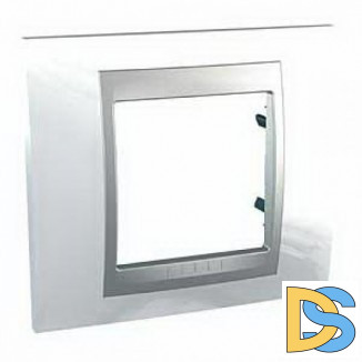 Рамка 1-ая (одинарная), Нордик/Алюминий (металл), серия UNICA TOP/CLASS, Schneider Electric