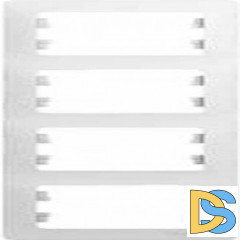 Рамка 4-ая (четверная) вертикальная, Белый, серия Glossa, Schneider Electric