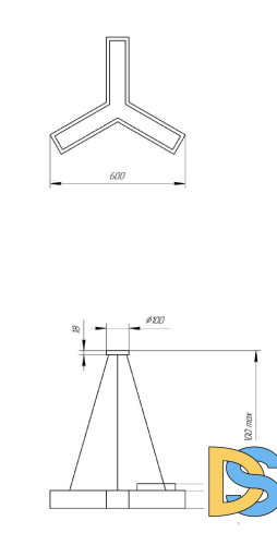 Подвесной светильник Эра Geometria SPO-141-W-40K-028 Б0050566