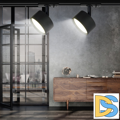 Трековый светильник Эра TR48 - GX53 BK Б0054159