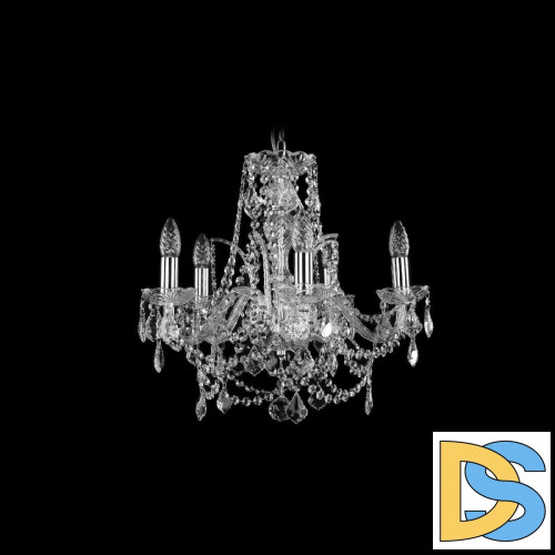 Подвесная люстра Bohemia Ivele Crystal 1411/5/160 Ni Leafs