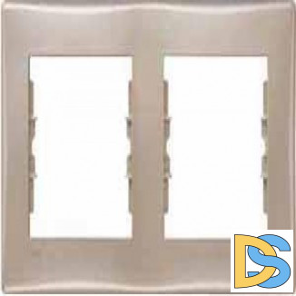 Рамка IP44 2-ая (двойная), влагозащитная, Титан, серия Sedna, Schneider Electric