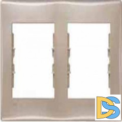 Рамка IP44 2-ая (двойная), влагозащитная, Титан, серия Sedna, Schneider Electric