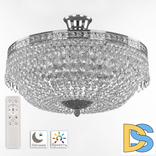Потолочная люстра Bohemia Ivele Crystal 19011/45IV/LED-DIM Ni