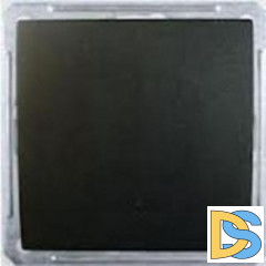 Выключатель 1-клавишный; кнопочный 16А, Черный бархат, серия Wessen 59, Schneider Electric