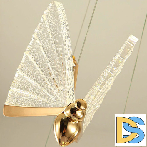 Подвесной светильник Delight Collection Butterfly OM8201008-1 rose gold