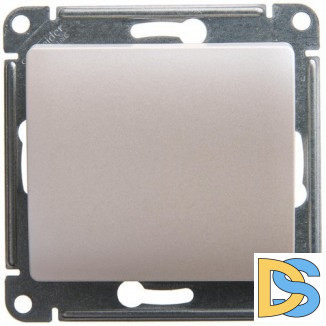 Выключатель 1-клавишный, перекрестный (с трех мест), Перламутр, серия Glossa, Schneider Electric